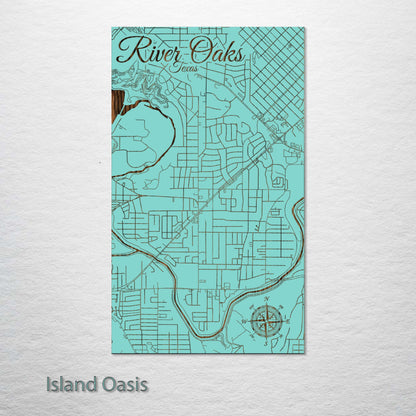River Oaks, Texas Street Map