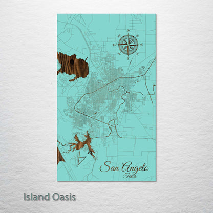 San Angelo, Texas Street Map