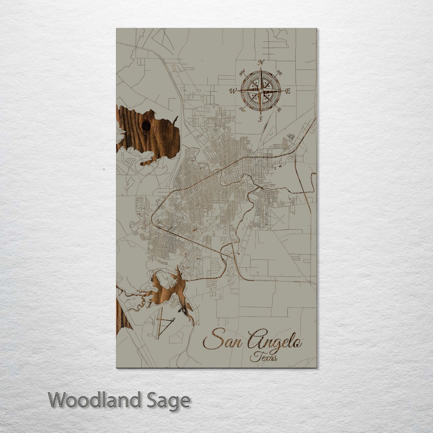 San Angelo, Texas Street Map