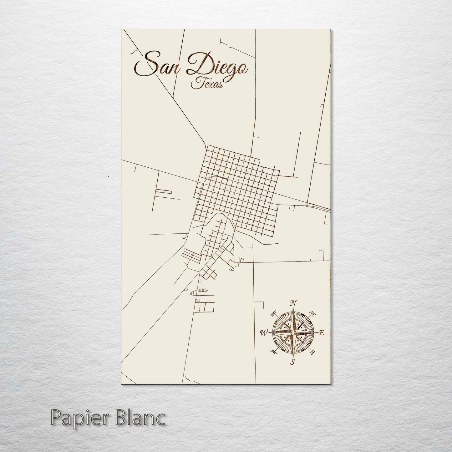 San Diego, Texas Street Map