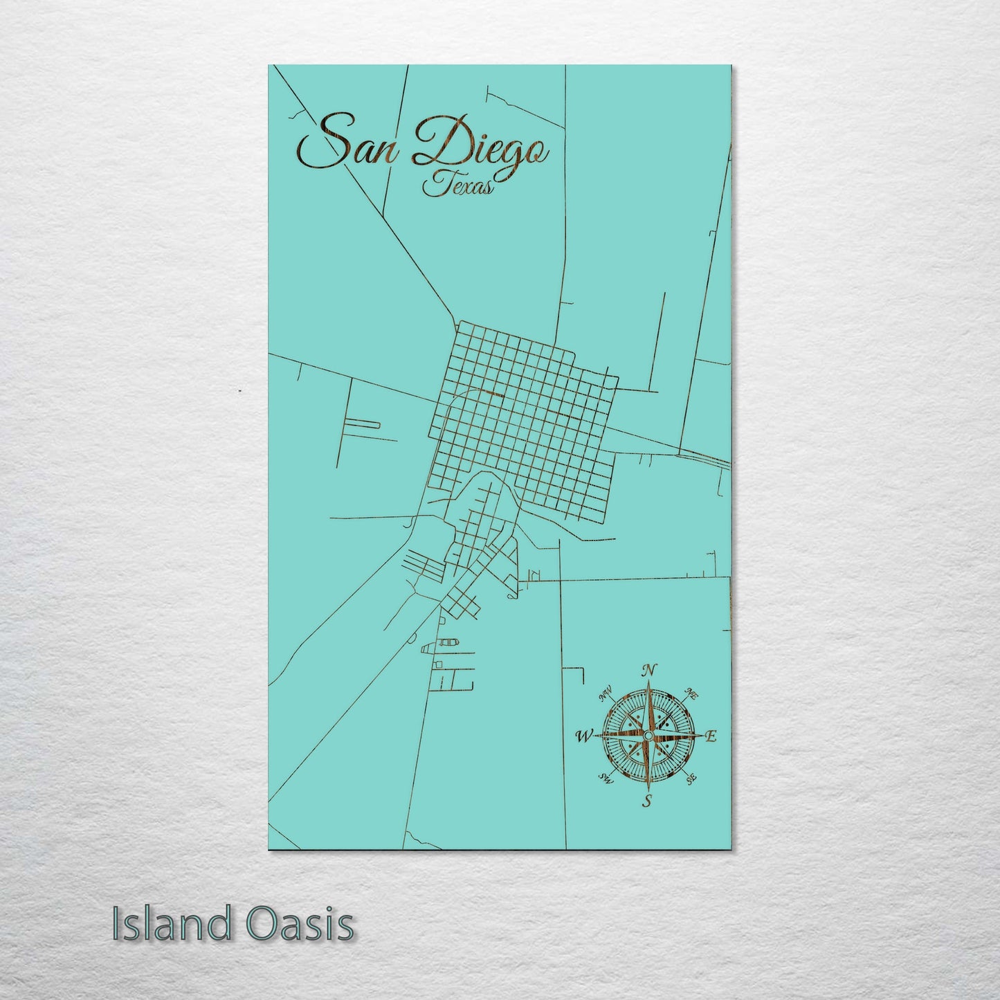 San Diego, Texas Street Map