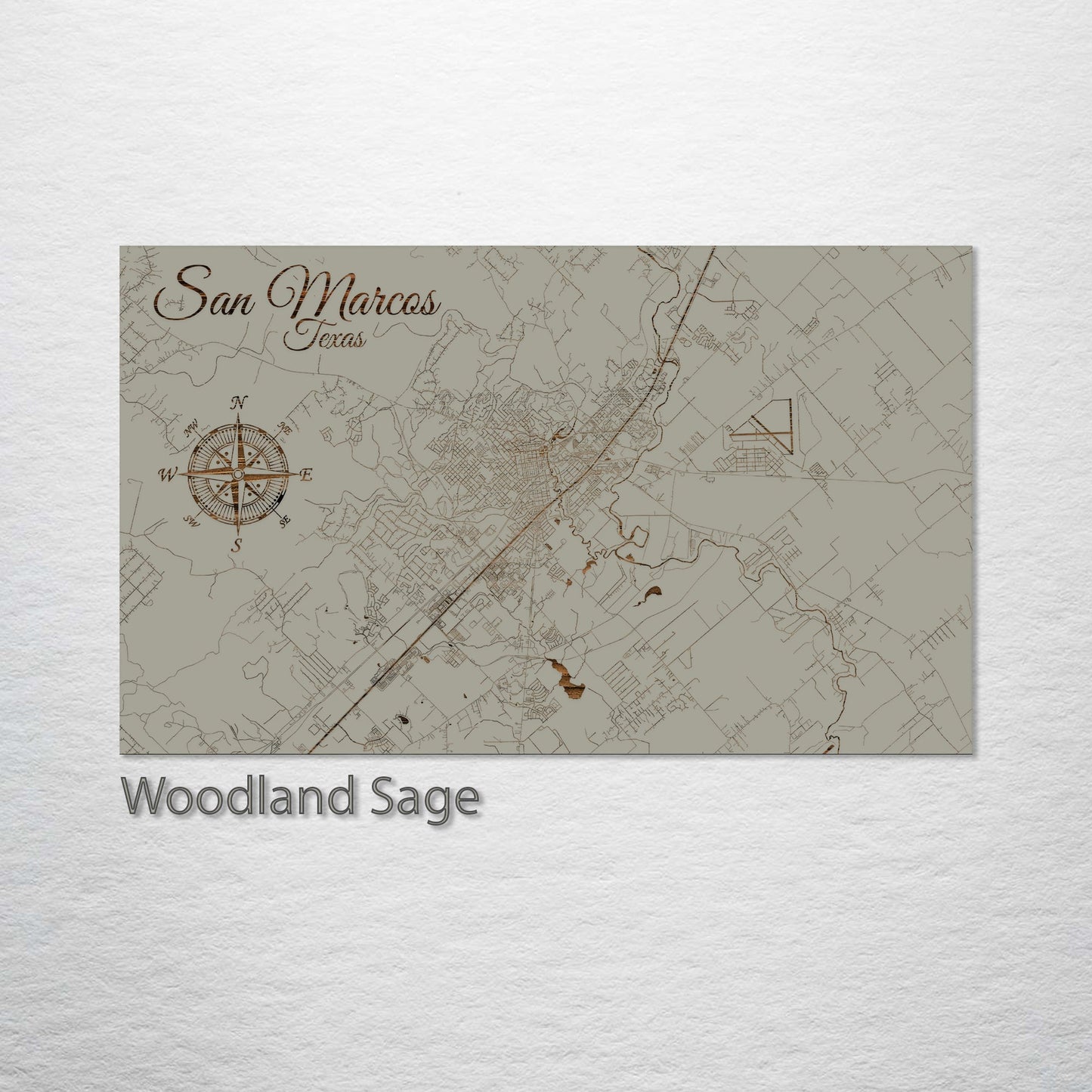 San Marcos, Texas Street Map