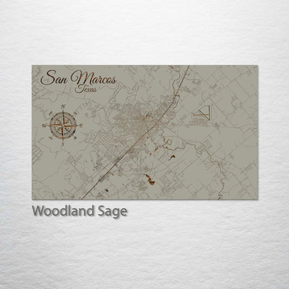 San Marcos, Texas Street Map