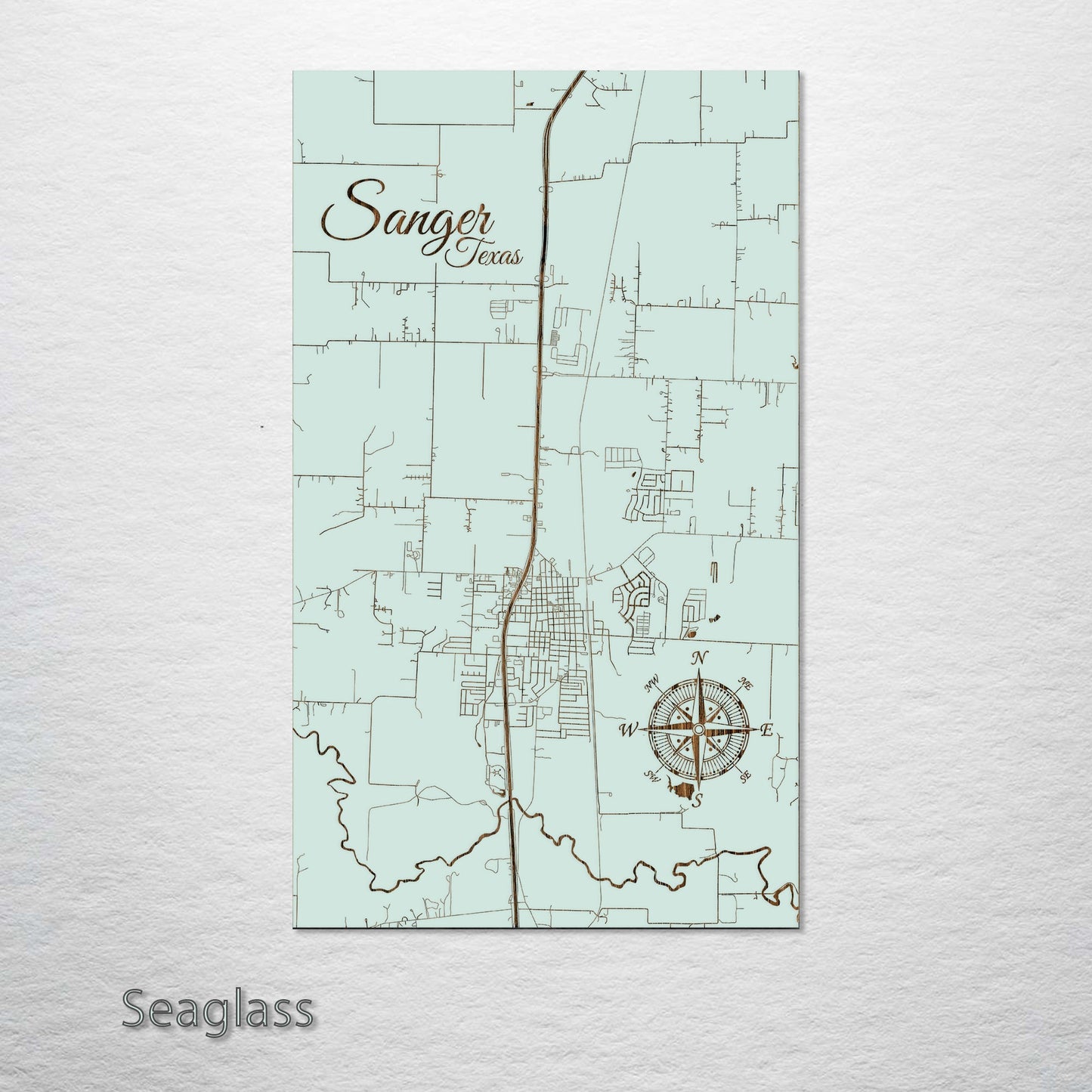 Sanger, Texas Street Map