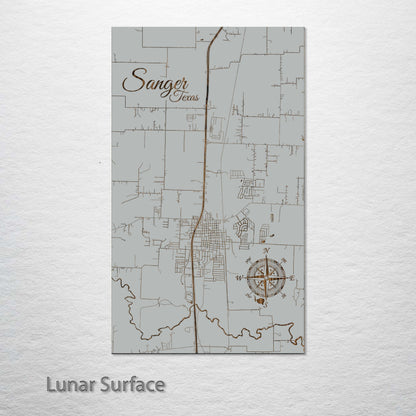 Sanger, Texas Street Map
