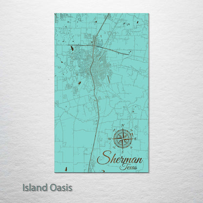 Sherman, Texas Street Map