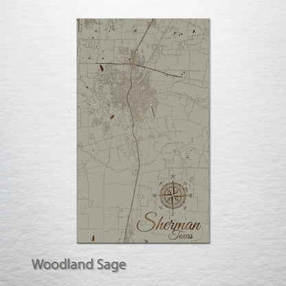 Sherman, Texas Street Map