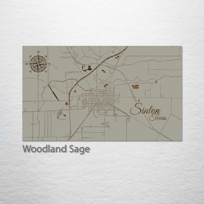 Sinton, Texas Street Map