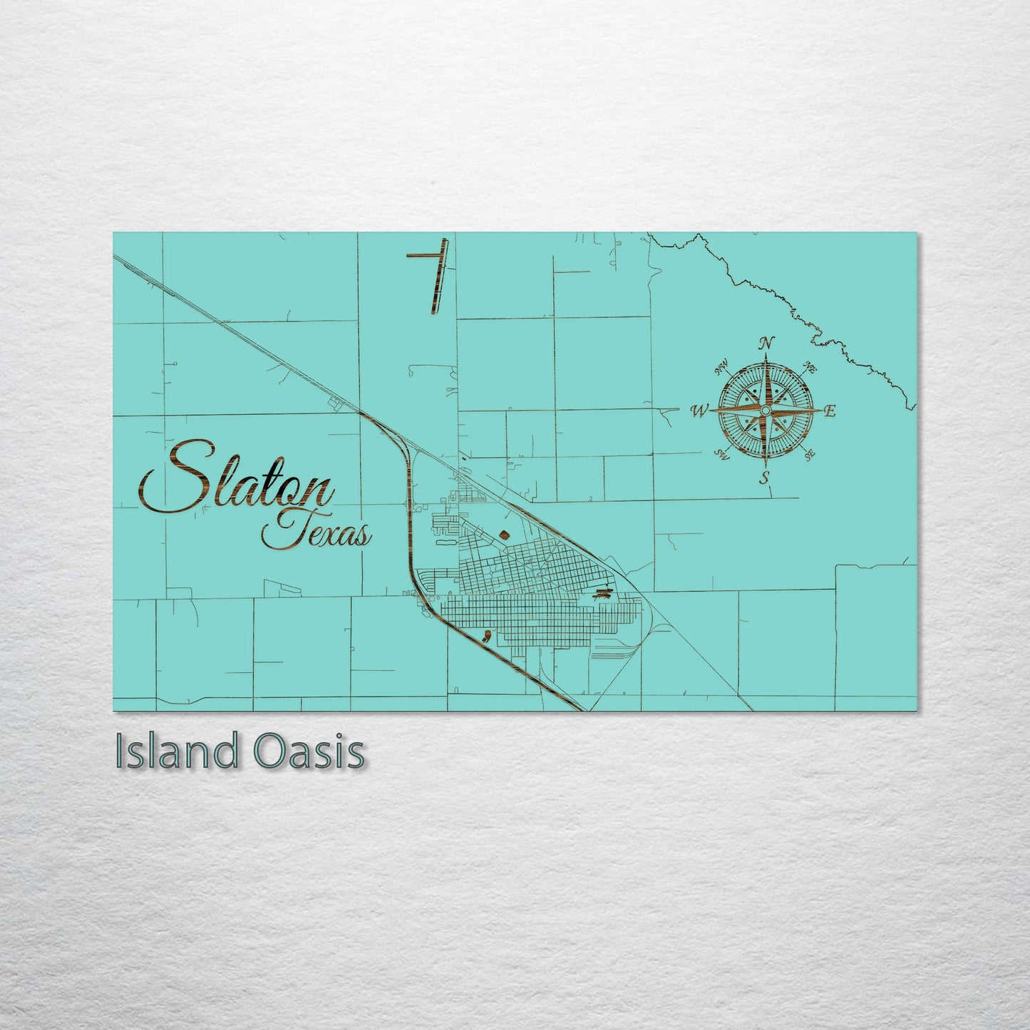Slaton, Texas Street Map