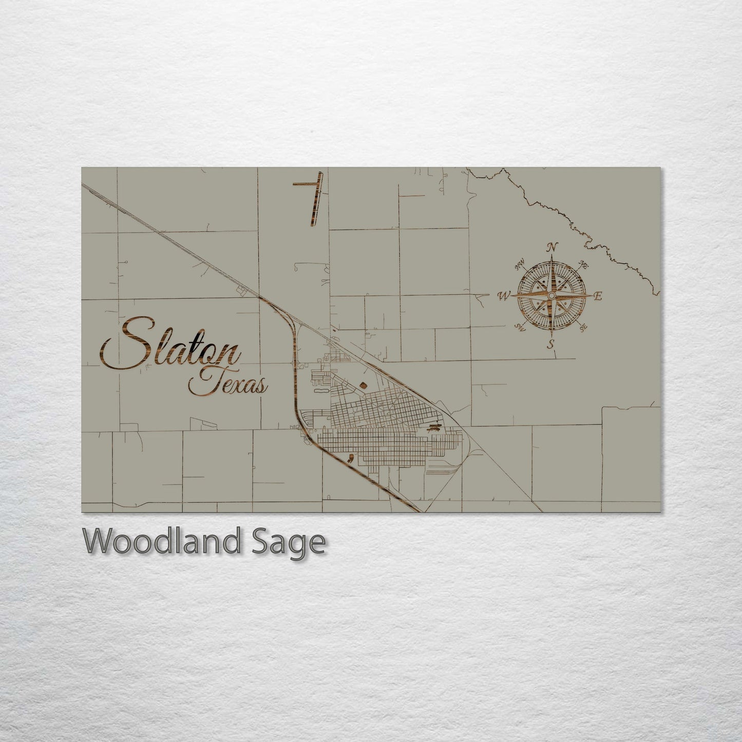 Slaton, Texas Street Map