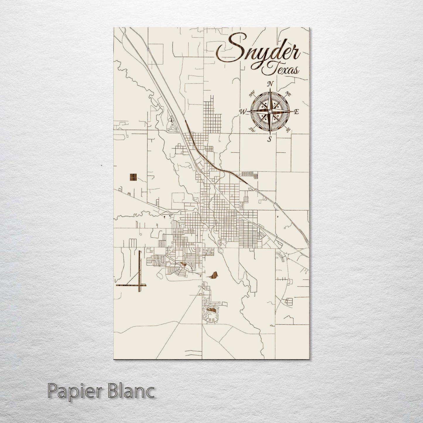 Snyder, Texas Street Map