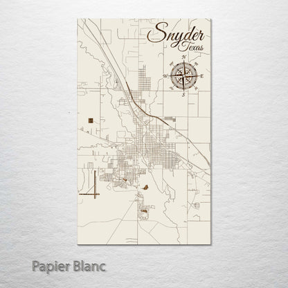 Snyder, Texas Street Map