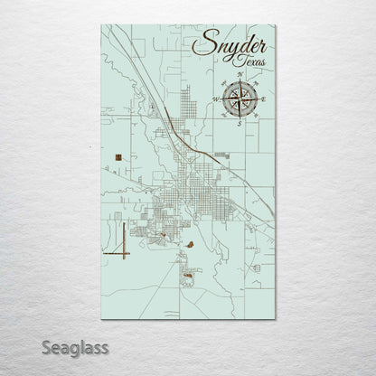 Snyder, Texas Street Map