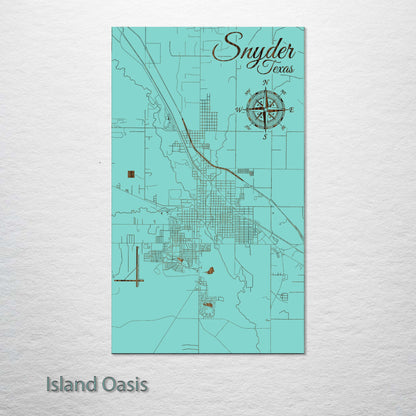 Snyder, Texas Street Map