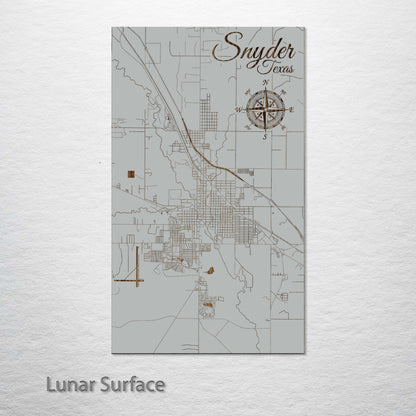 Snyder, Texas Street Map