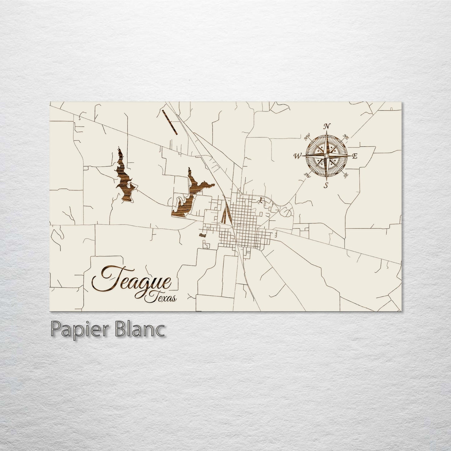 Teague, Texas Street Map