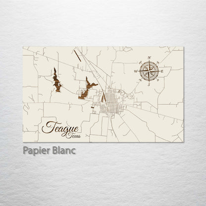 Teague, Texas Street Map