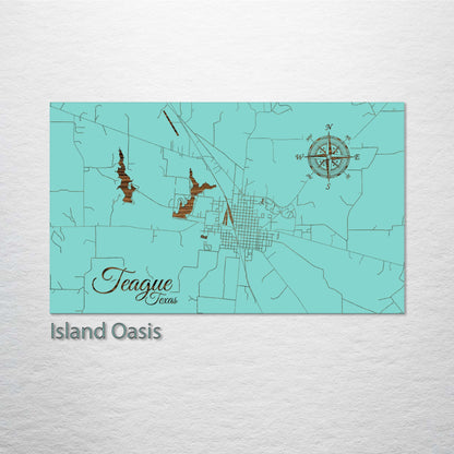 Teague, Texas Street Map