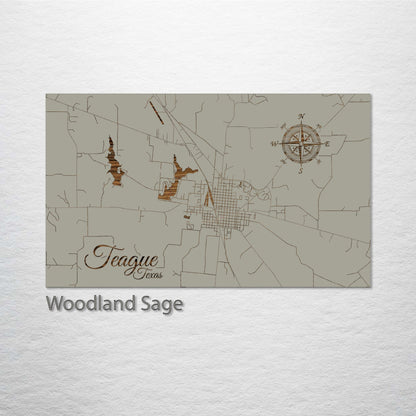 Teague, Texas Street Map