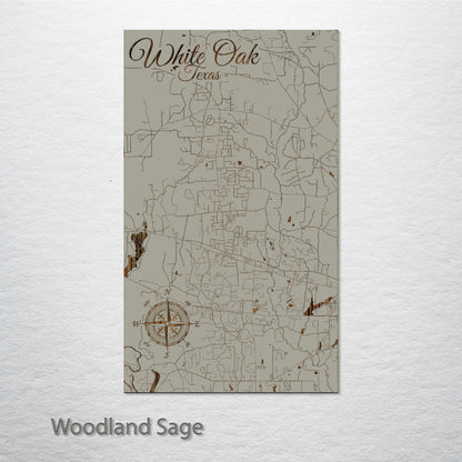 White Oak, Texas Street Map