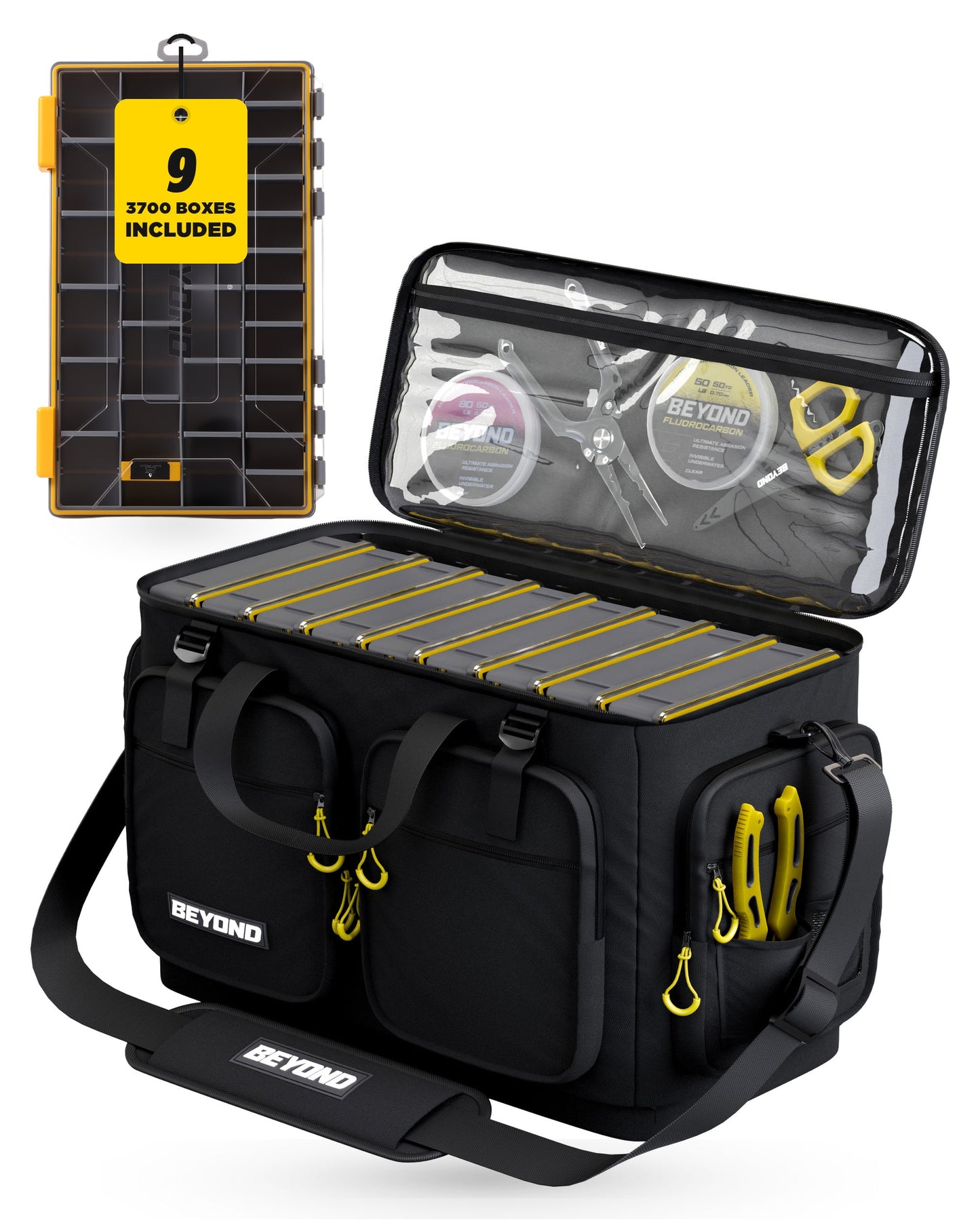 Beyond Fishing Hauler Tackle Bags  With or Without Tackle Box Available in Medium, Large, and Extra-Large