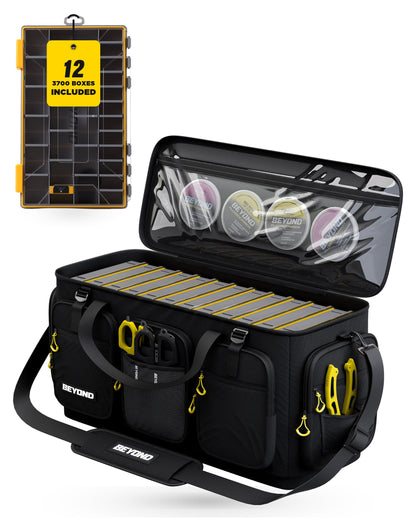 Beyond Fishing Hauler Tackle Bags  With or Without Tackle Box Available in Medium, Large, and Extra-Large