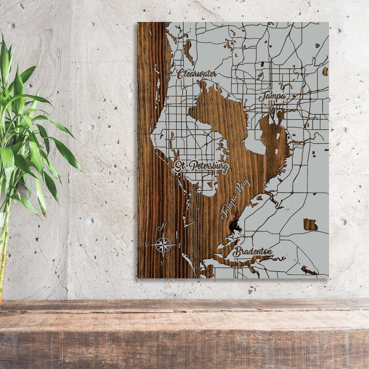 Tampa, FL Whimsical Map