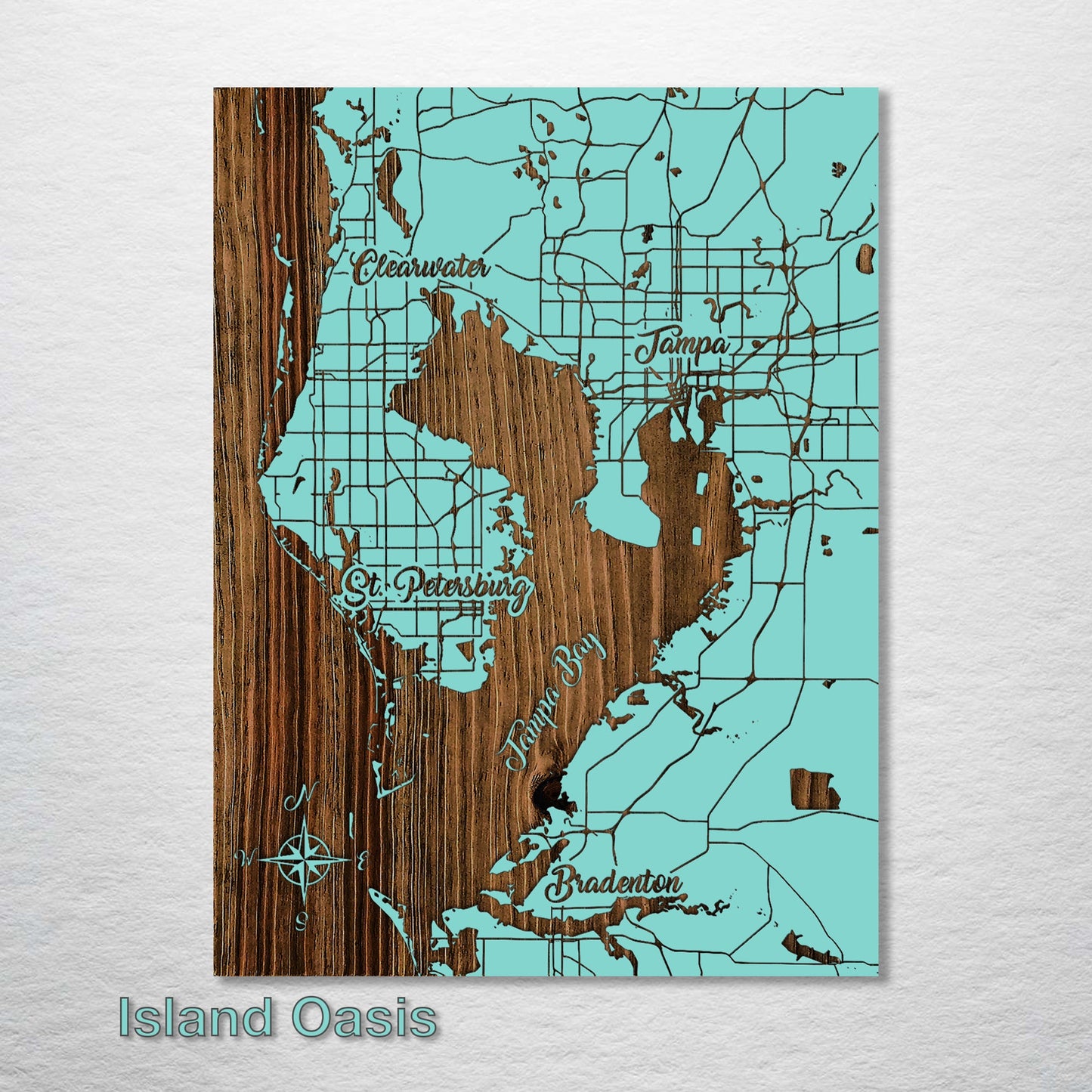 Tampa, FL Whimsical Map