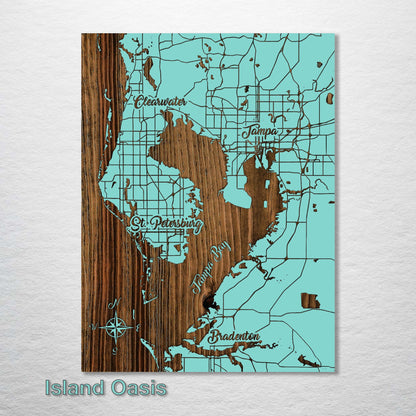 Tampa, FL Whimsical Map