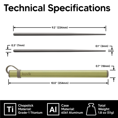 Kuvik Titanium Chopsticks