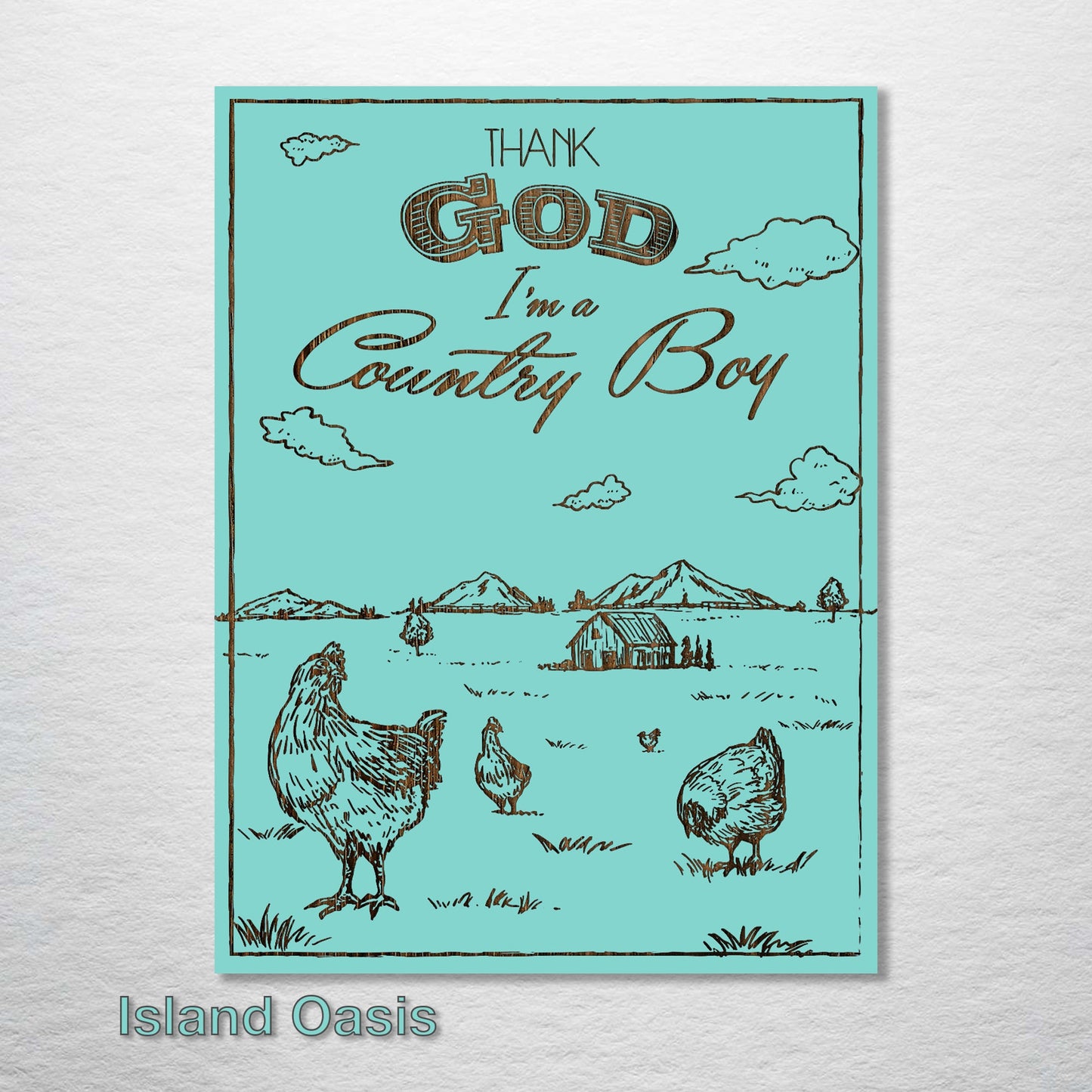 Thank God I'm a Country Boy Abstract