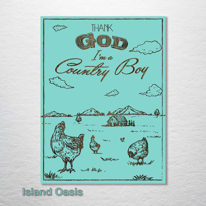 Thank God I'm a Country Boy Abstract
