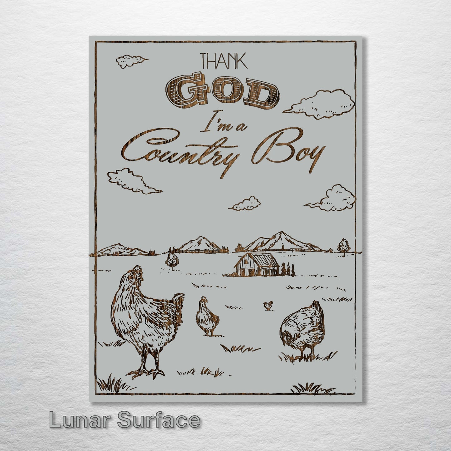 Thank God I'm a Country Boy Abstract