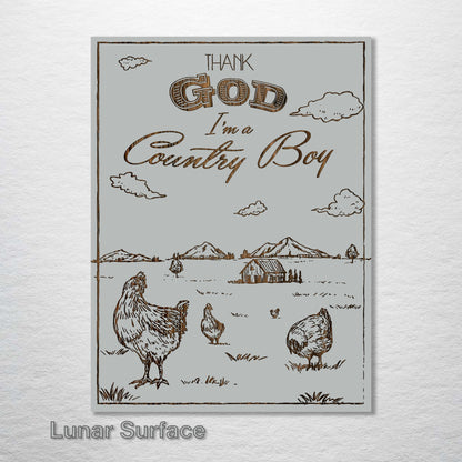 Thank God I'm a Country Boy Abstract