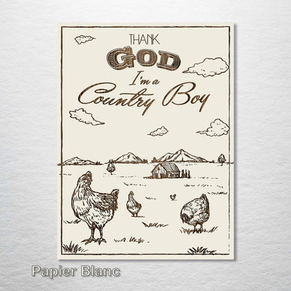 Thank God I'm a Country Boy Abstract