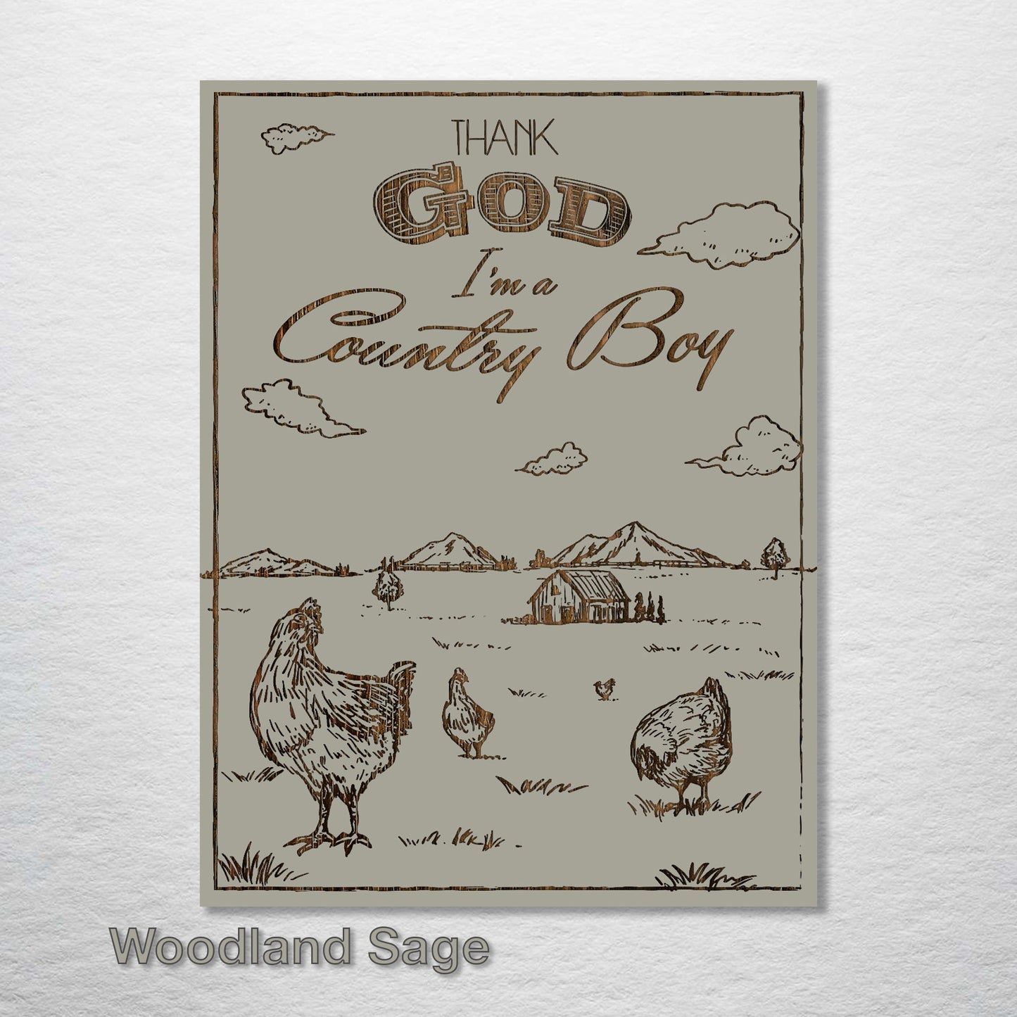 Thank God I'm a Country Boy Abstract