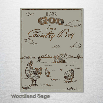 Thank God I'm a Country Boy Abstract