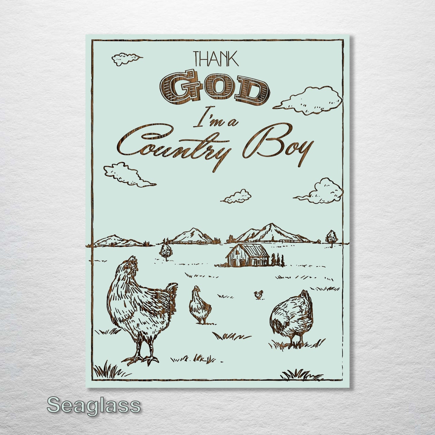 Thank God I'm a Country Boy Abstract