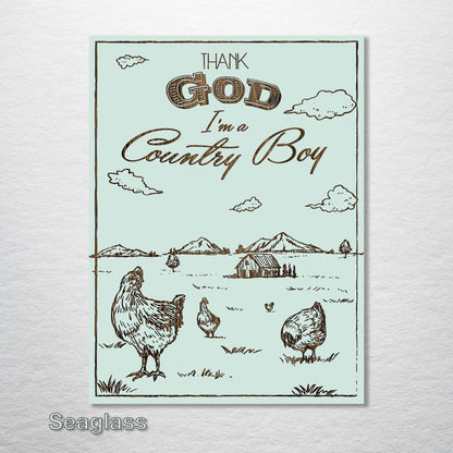 Thank God I'm a Country Boy Abstract