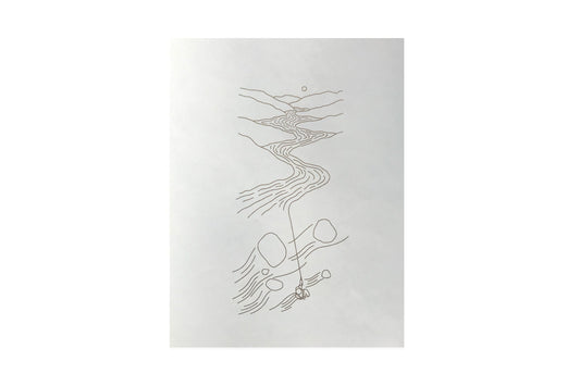 Up Stream - Art Print