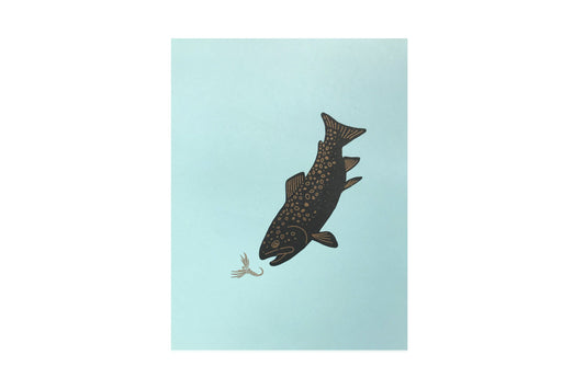 Trout and Kebari - Art Print