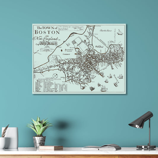 The Town of Boston in New England 1722