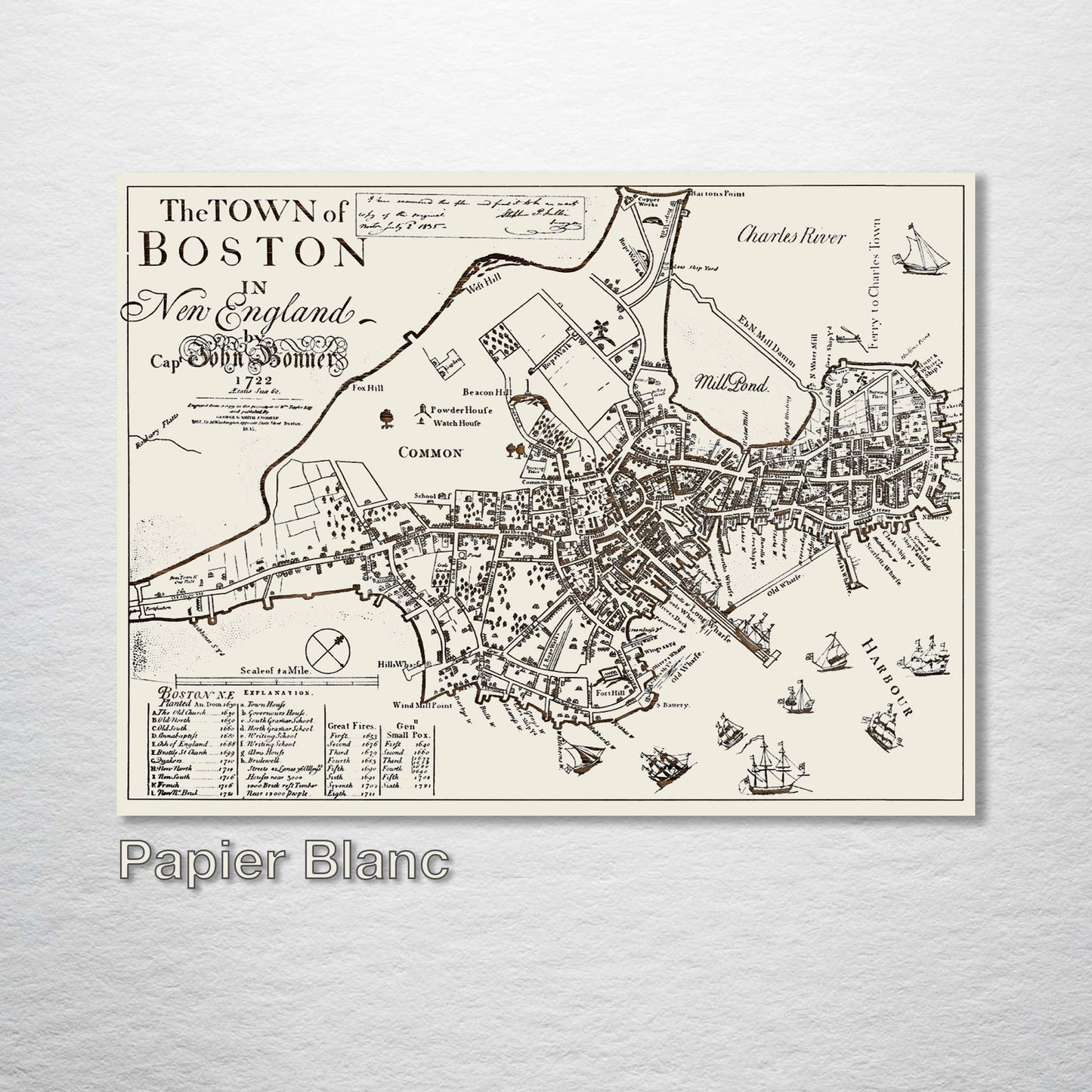 The Town of Boston in New England 1722