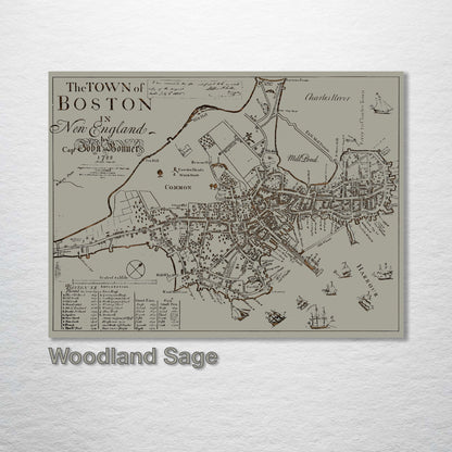 The Town of Boston in New England 1722