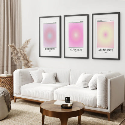 Aura Energy Spiritual Gradient Wall Art Set