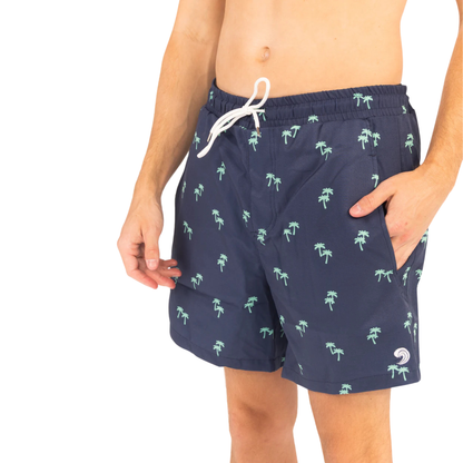 Tropical Trees - Waterproof Swim Shorts With A Waterproof Pocket