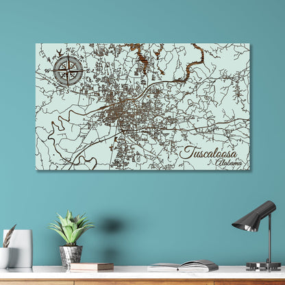 Tuscaloosa, Alabama Street Map