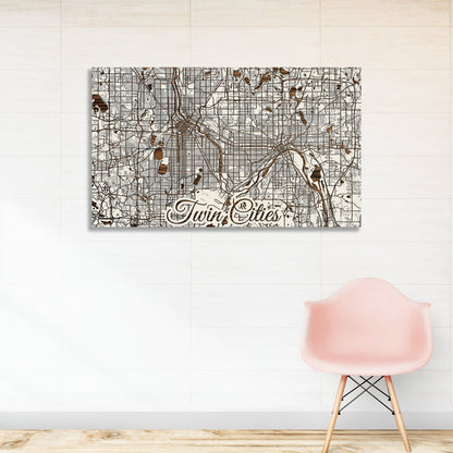 Twin Cities, Minnesota Street Map