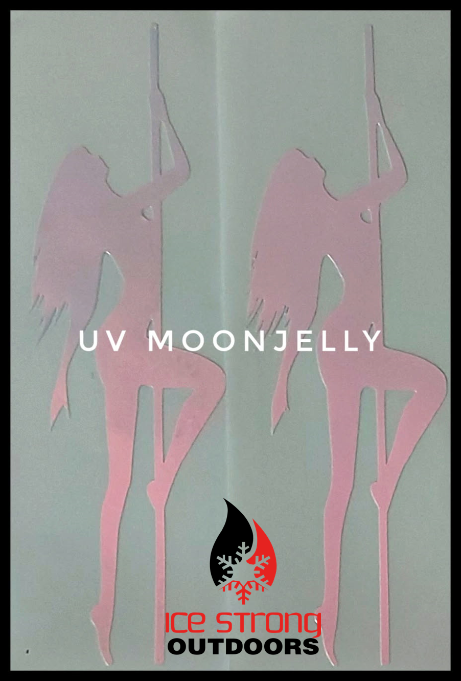 Ice Strong Outdoors - Bad Girl Flasher Stickers (2 Packs) - Various Colors