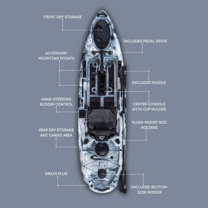 Hoodoo Voyager 100P Pedal Drive Kayak